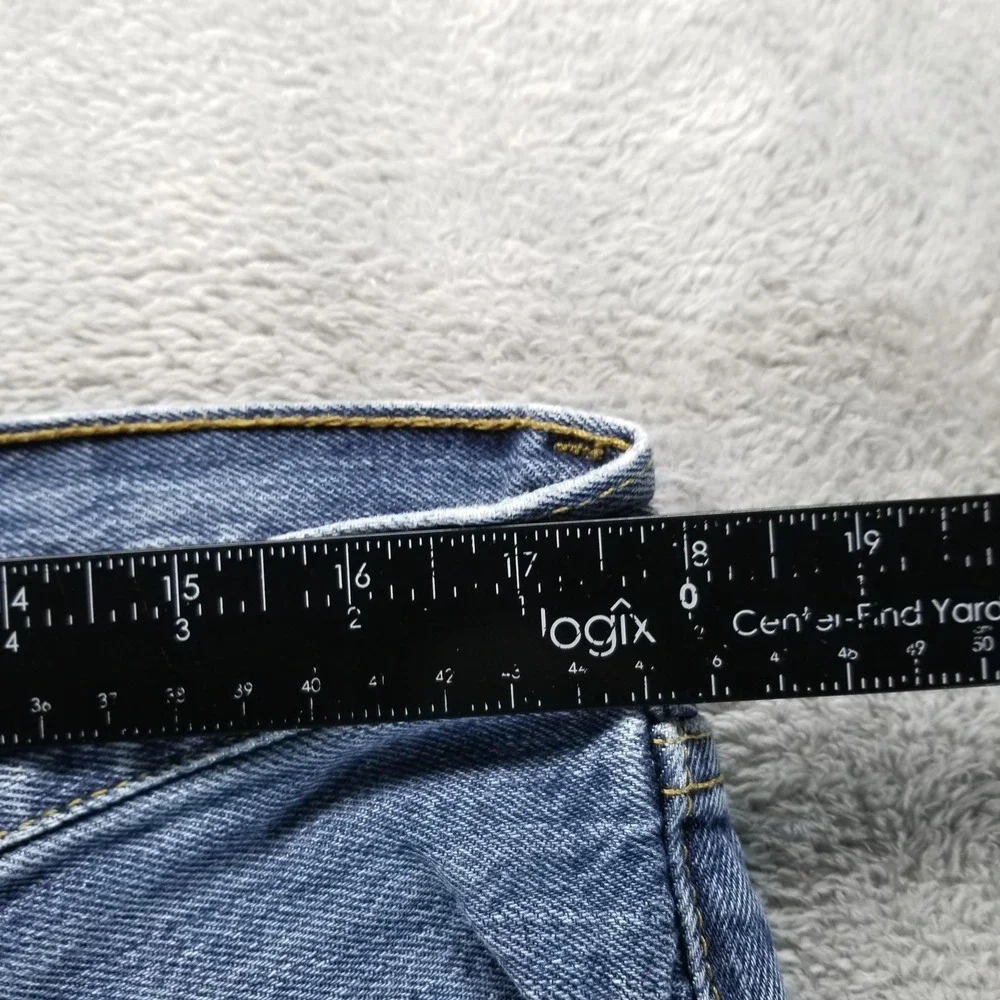 Levis 501 Jeans Mens 36x30 Blue Straight Button Fly Medium Wash Faded‎